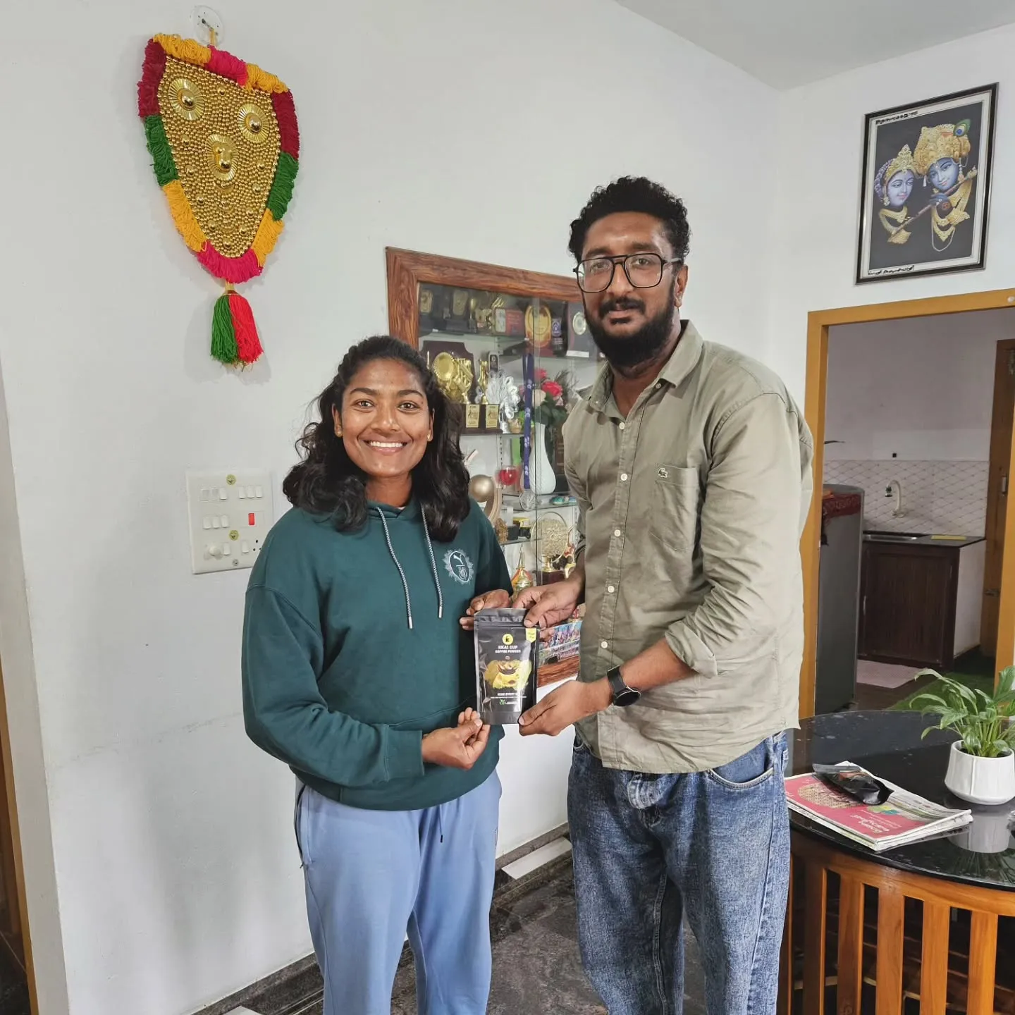 Cricketer Sajan Sajeevan Supporting Kkai Cup Wayanad Coffee